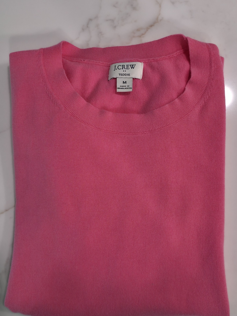 J.Crew Teddie Sweater in Bright Pink. Medium - Picture 3 of 3